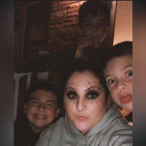 Kids Black Spider Web Halloween Face Makeup - Unbranded